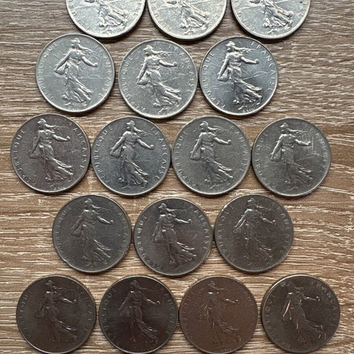 France coins new, pack of 45 pieces