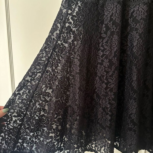 All Time Classic Black Dress with Lace and Lining new, size L