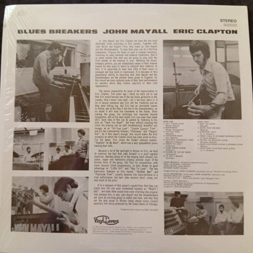 Blues Breakers John Mayall with Eric Clapton LP 2008 reissue