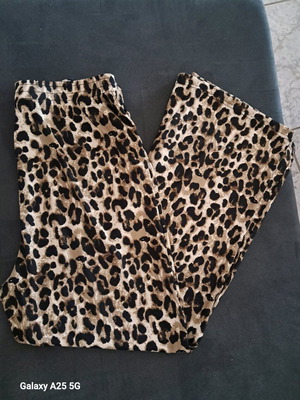 Παντελονα ελαστικη βαμβακερη λεοπαρ λαστιχο στη μέση XL-XXL