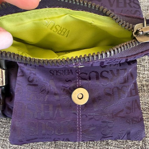 Versus by Versace vintage shoulder bag used, purple
