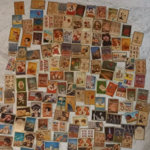 Carousel stickers used, New Gold Stickers, incomplete set