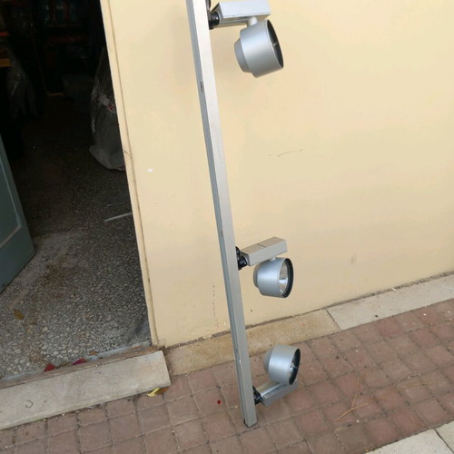 Lighting bars used, set of 2, length 215 centimeters