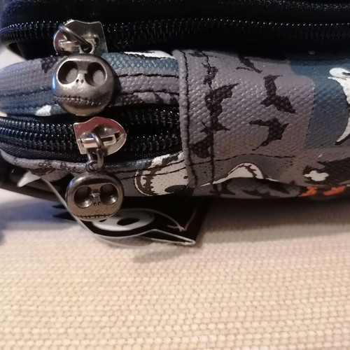 Nightmare Before Christmas Jack Crossbones shoulder bag new white gray