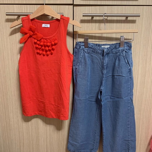 OVS Kids summer sets like new, pack of 4 pieces size 6-7