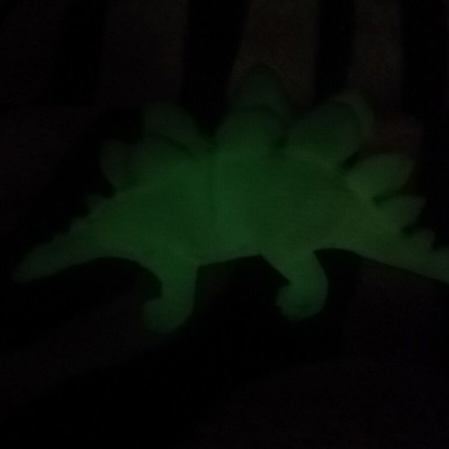 Dinosaur vintage collectible glow in the dark toy used