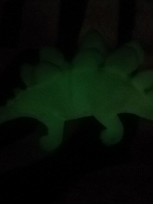 Dinosaur vintage collectible glow in the dark toy used