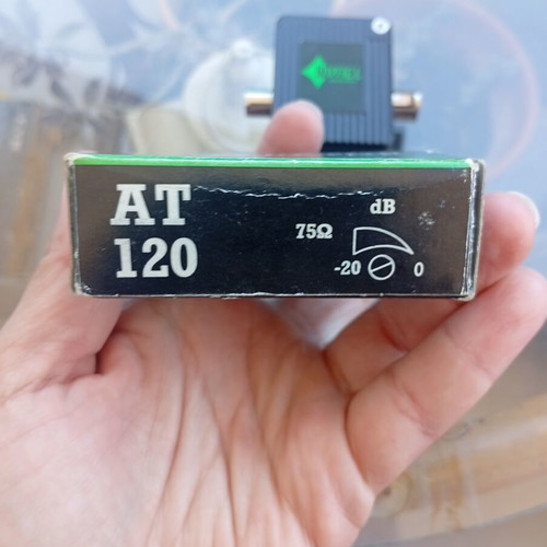 Matel Electronics AT120 Attenuator used, adjustable -20dB signal reducer