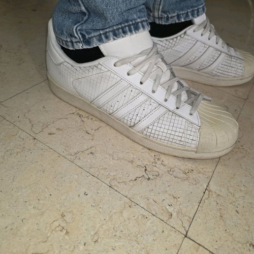 Adidas men's sneakers used, size 44 and 2/3, white
