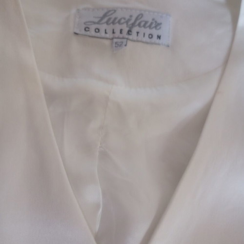 Lucifair Collection white satin jacket like new, women's M