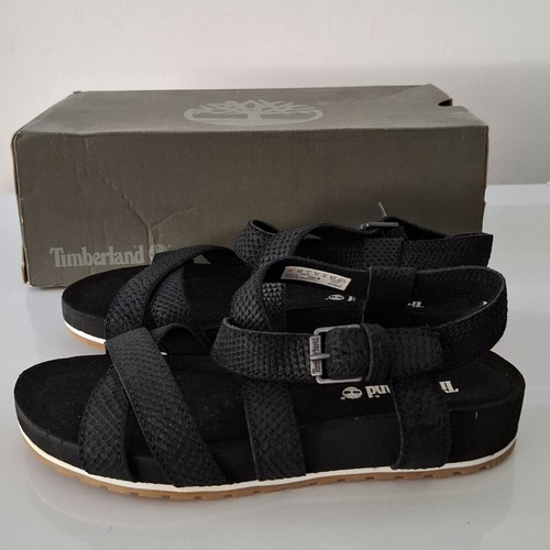 Timberland Malibu Waves ankle strap sandals new, black, size 37