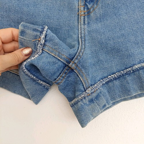 Bershka Blue Denim High Waist Shorts Like New, Size 36