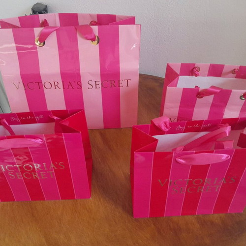 Victoria's Secret paper bags used, set of 6