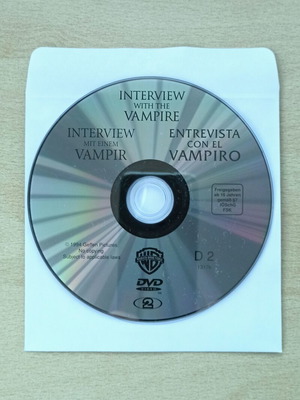 Συνέντευξη με έναν βρικόλακα DVD σαν καινούργιο, θρίλερ τρόμου
