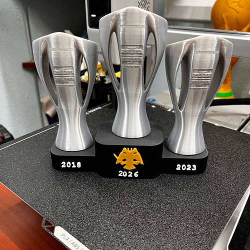 3D Printed AEK Decorative Trophy New, Last 3 Championships 2018-2026
