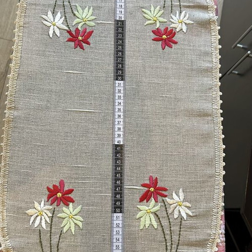 Handmade table runner new, 70x33cm