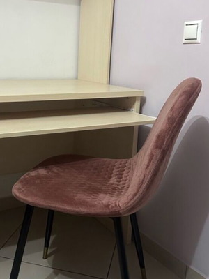 Suede chairs like new, set of 2 pieces