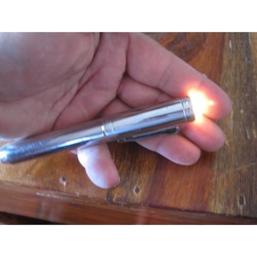 Old Orila flashlight used, from 1970