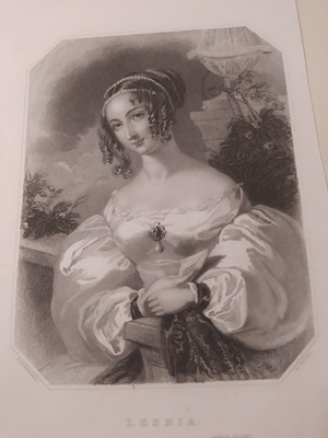 Chalcography 1836 Lesbia used from Byron's minor poems