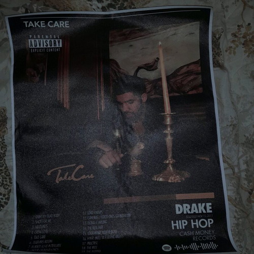 Drake Poster music album Take Care like new 40 × 50 cm