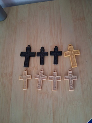 Agion Oros crosses like new, pack of 8, plastic