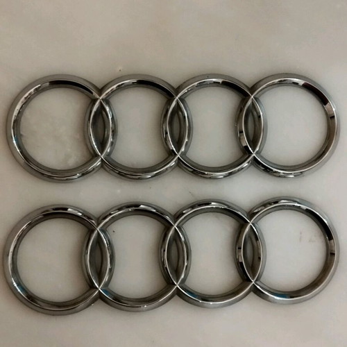 Audi emblems used, set of 2 pieces