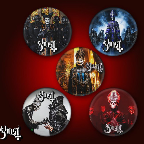 Ghost pin set new, 5 pieces