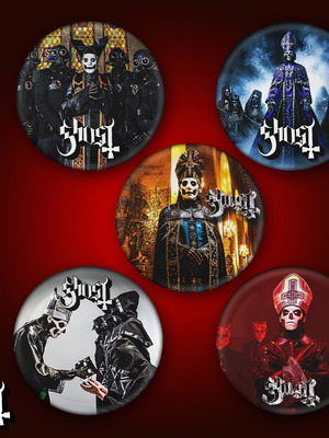 Ghost pin set new, 5 pieces