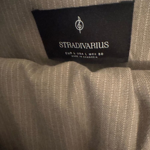 Stradivarius suit set vest and trousers like new, grey-beige