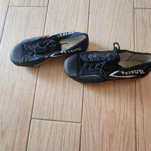 Feiyue athletic shoes unisex used for martial arts black and white