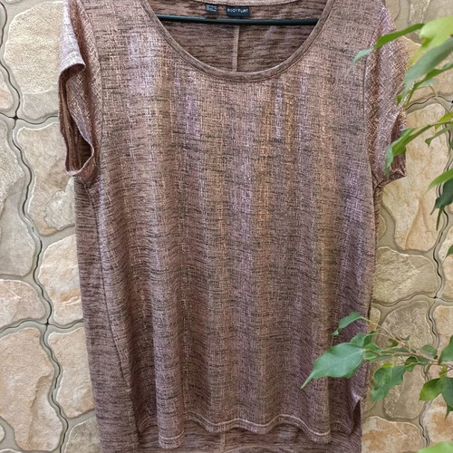 Bonprix blouse l-xl like new with stretchy shiny fabric