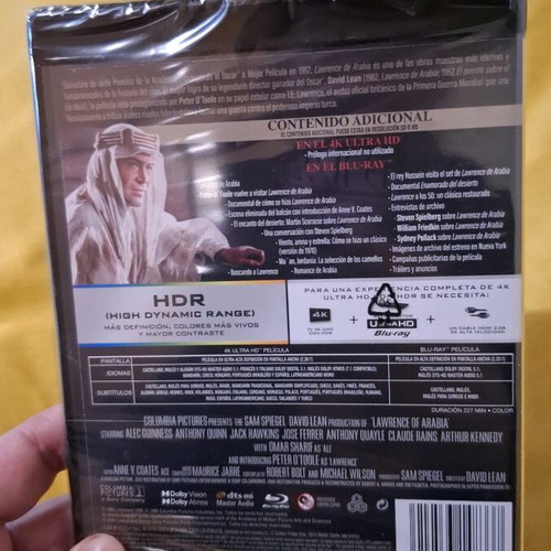 Lawrence of Arabia Blu-Ray 4K Ultra HD like new with Greek subtitles