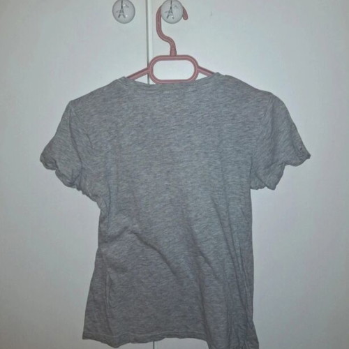 Pink Woman grey short-sleeve T-shirt size S