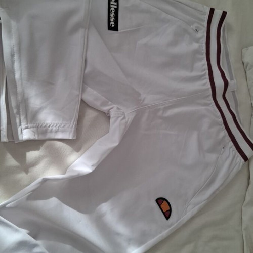 Ellesse tracksuit small 36 white with zipper on legs like new