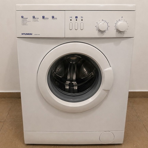 Hyundai HWM1550S washing machine used, 5kg, 12 programs