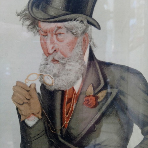Scrooge McDuck engraving used, framed
