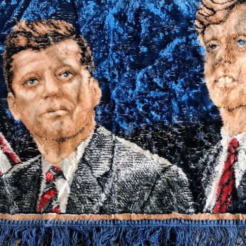 Wall tapestry like new with the Kennedy brothers