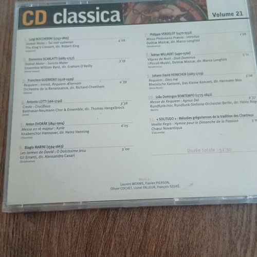 Classical music CD compilation Splendeurs oubliées de la musique sacrée used