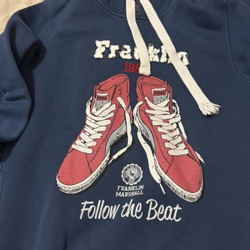 Franklin & Marshall vintage navy blue unisex sweatshirt used, size L