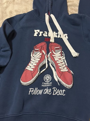 Franklin & Marshall vintage navy blue unisex sweatshirt used, size L