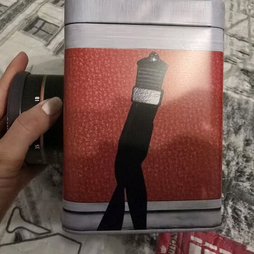 Metal box shaped like a camera new