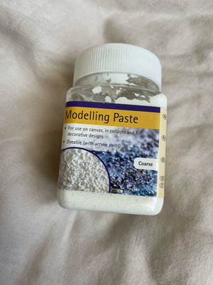 Modeling paste used for modeling