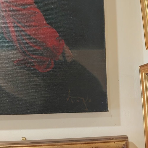 Oil painting on canvas "Angel" by Angelos Panagiotou like new
