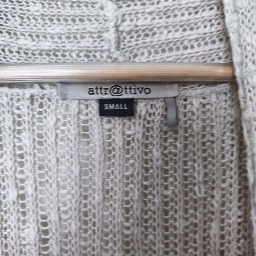 Attrattivo knitted summer vest used, beige, size S