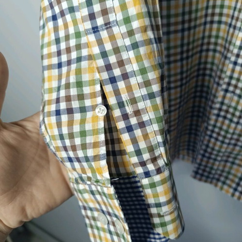 Arido men's checked shirt like new, 100% cotton, size M