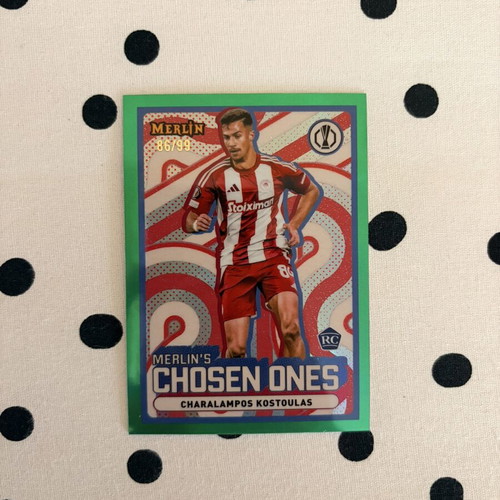 2024-25 Topps Merlin Charalampos Kostoulas Chosen Ones RC new