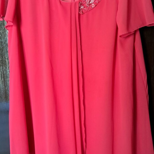 Stella Derlou summer blouse like new, fuchsia, size XL