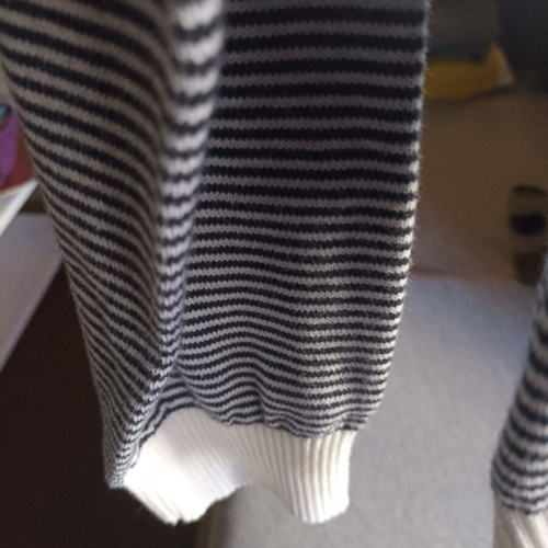 Redgreen knit sweater XL new with tags, white and blue, premium cotton
