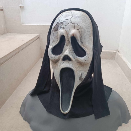 Custom Scream Ghostface Mask hand painted, like new