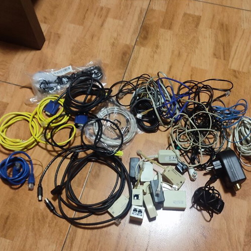 Lot of cables like new for computers, networks and telephony